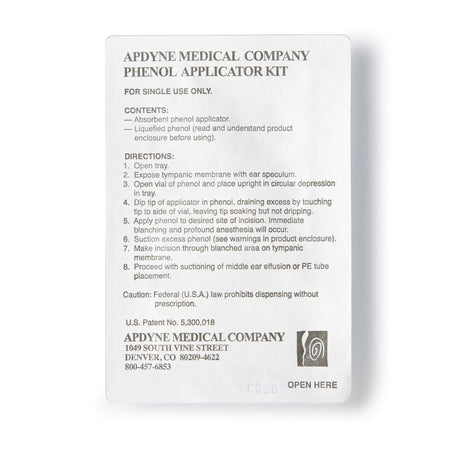 Apdyne Phenol Liquid 89% Liquid Multiple-Dose Kit 6 Swabs