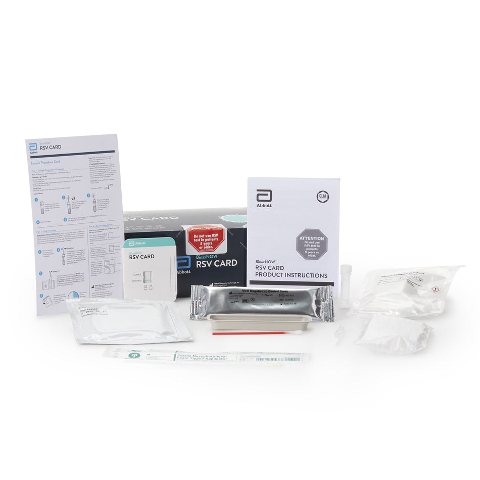 Respiratory Test Kit BinaxNOW® Respiratory Syncytial Virus Test (RSV) 22 Tests CLIA Waived