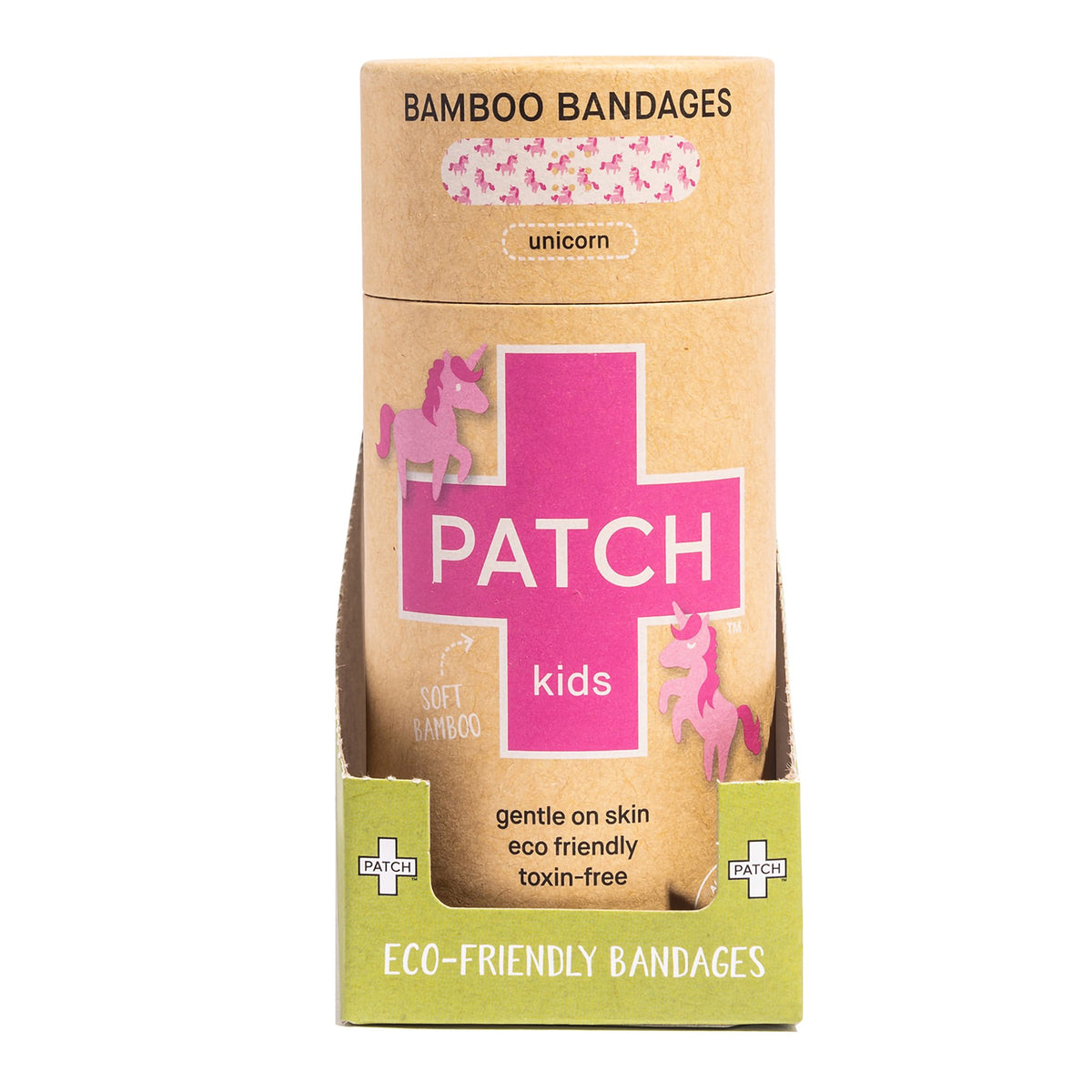 Adhesive Strip Patch™ Kids 3/4 X 3 Inch Bamboo Rectangle Kid Design (Unicorn) Sterile