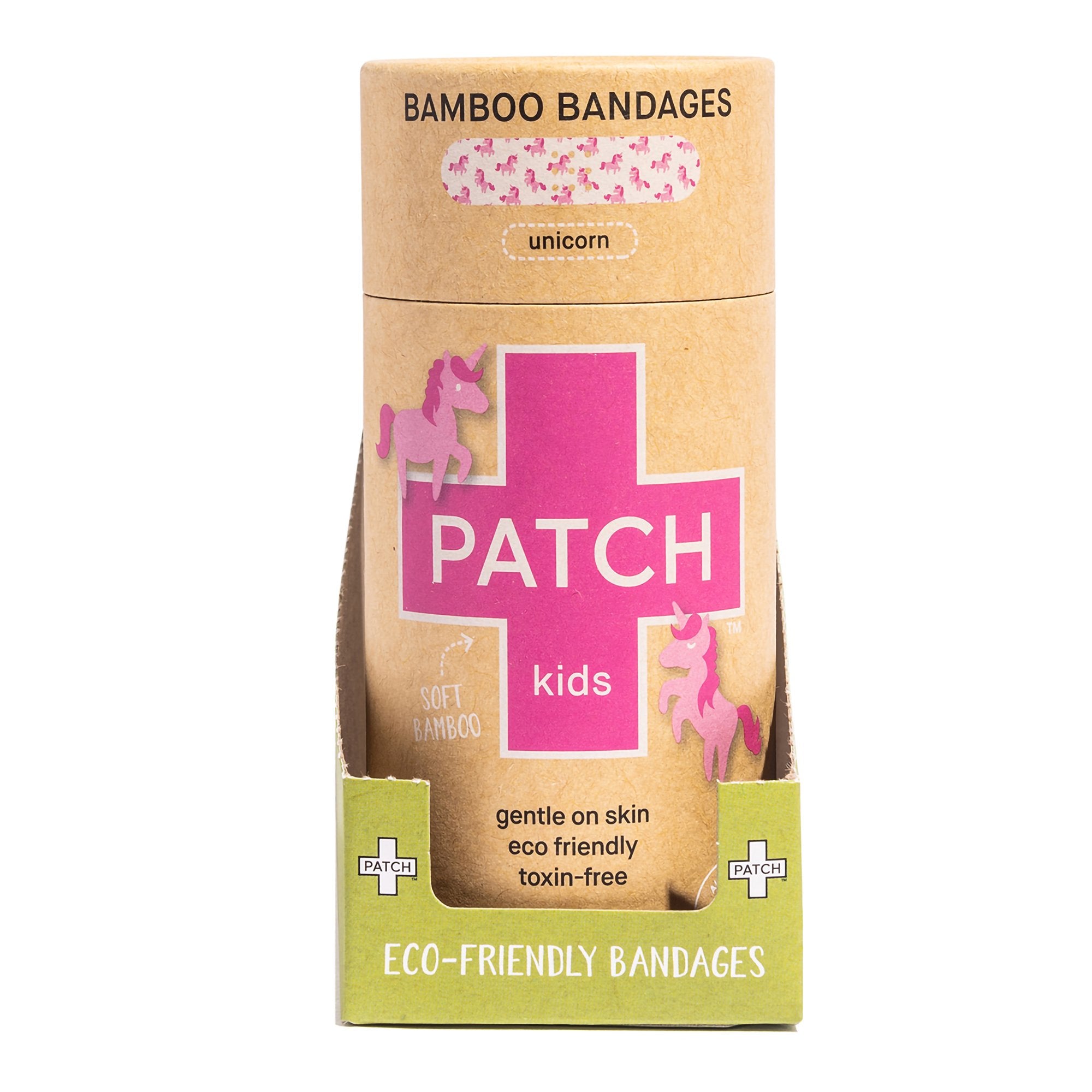 Adhesive Strip Patch™ Kids 3/4 X 3 Inch Bamboo Rectangle Kid Design (Unicorn) Sterile