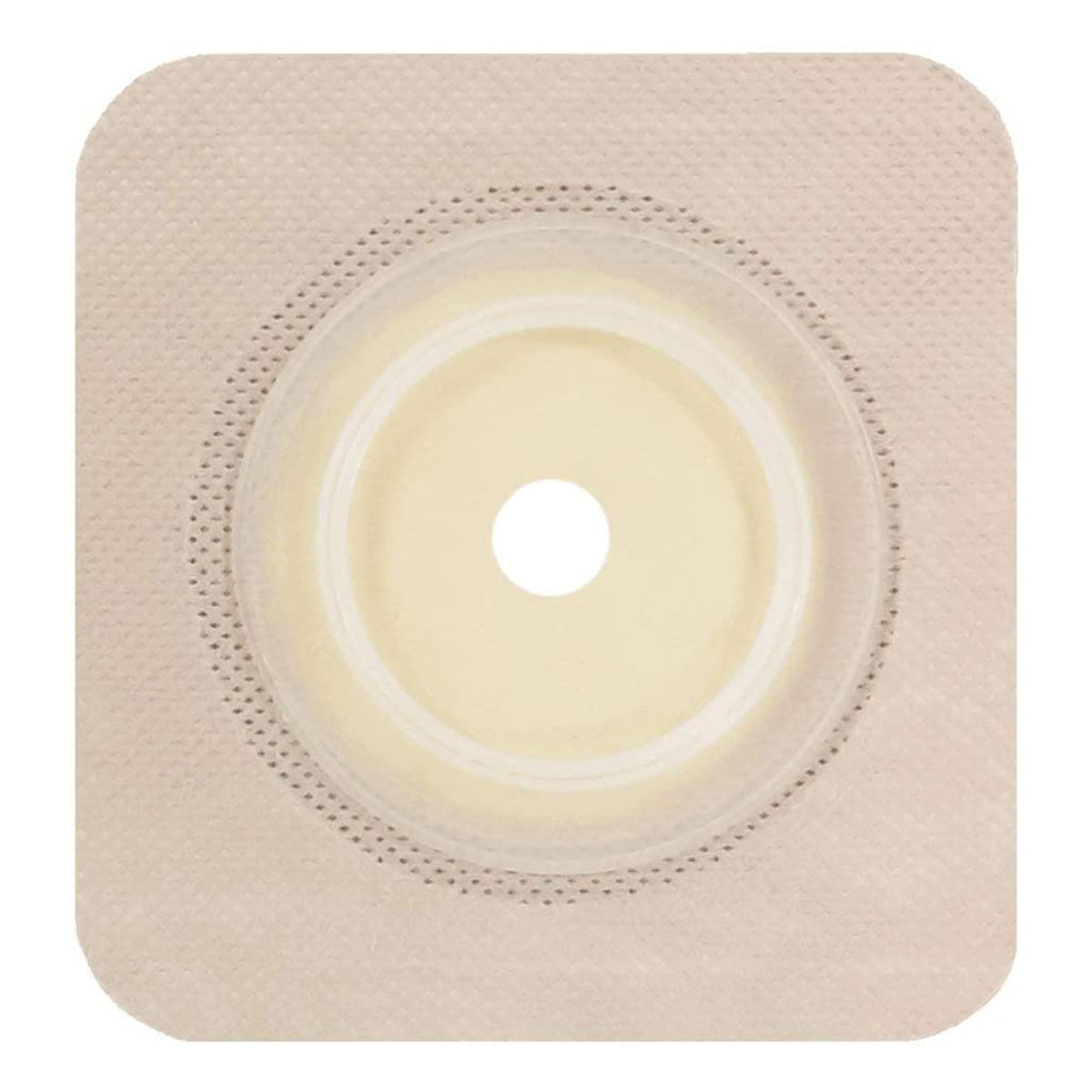 Ostomy Barrier Securi-T® Trim to Fit, Extended Wear Adhesive Tape Collar 57 mm Flange Red Code System Up to 1-3/4 Inch Opening 5 X 5 Inch