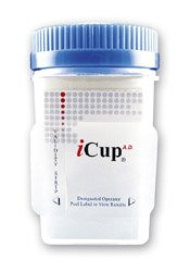 Drugs of Abuse Test Kit iCup® A.D. COC, mAMP/MET, OPI, PCP, THC (OX, pH, SG) 25 Tests CLIA Non-Waived