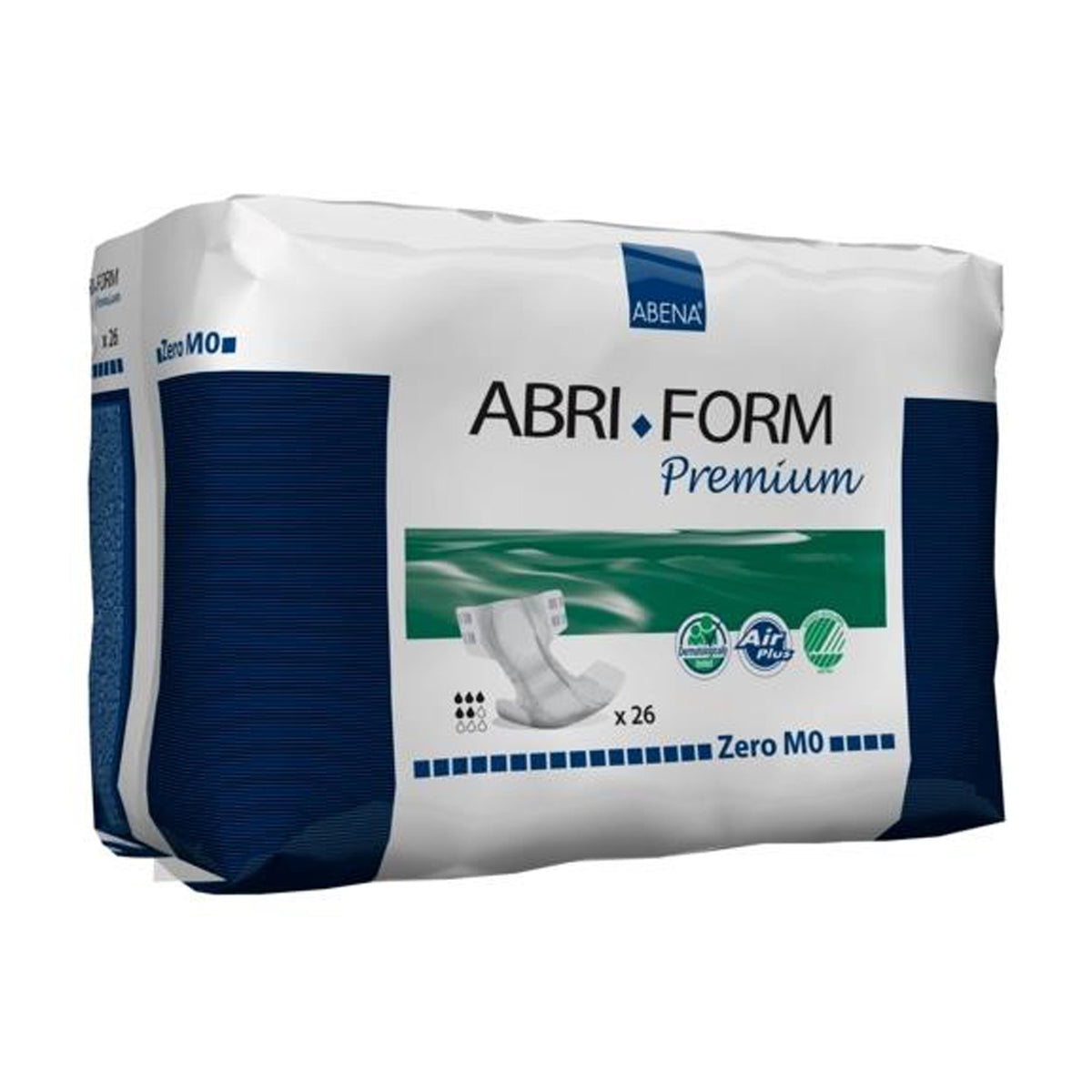 Unisex Adult Incontinence Brief Abri-Form™ Premium M0 Medium Disposable Moderate Absorbency