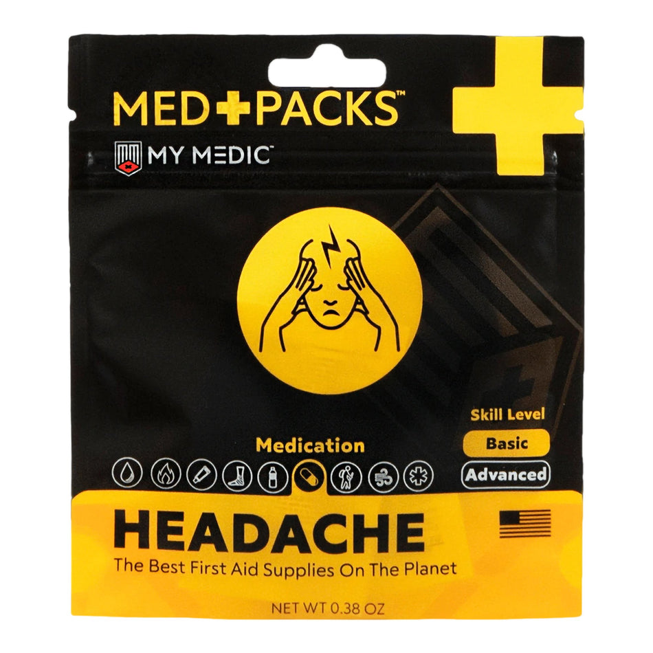 First Aid Kit My Medic™ MED PACKS Headache Plastic Pouch