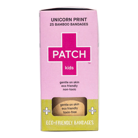 Adhesive Strip Patch™ Kids 3/4 X 3 Inch Bamboo Rectangle Kid Design (Unicorn) Sterile