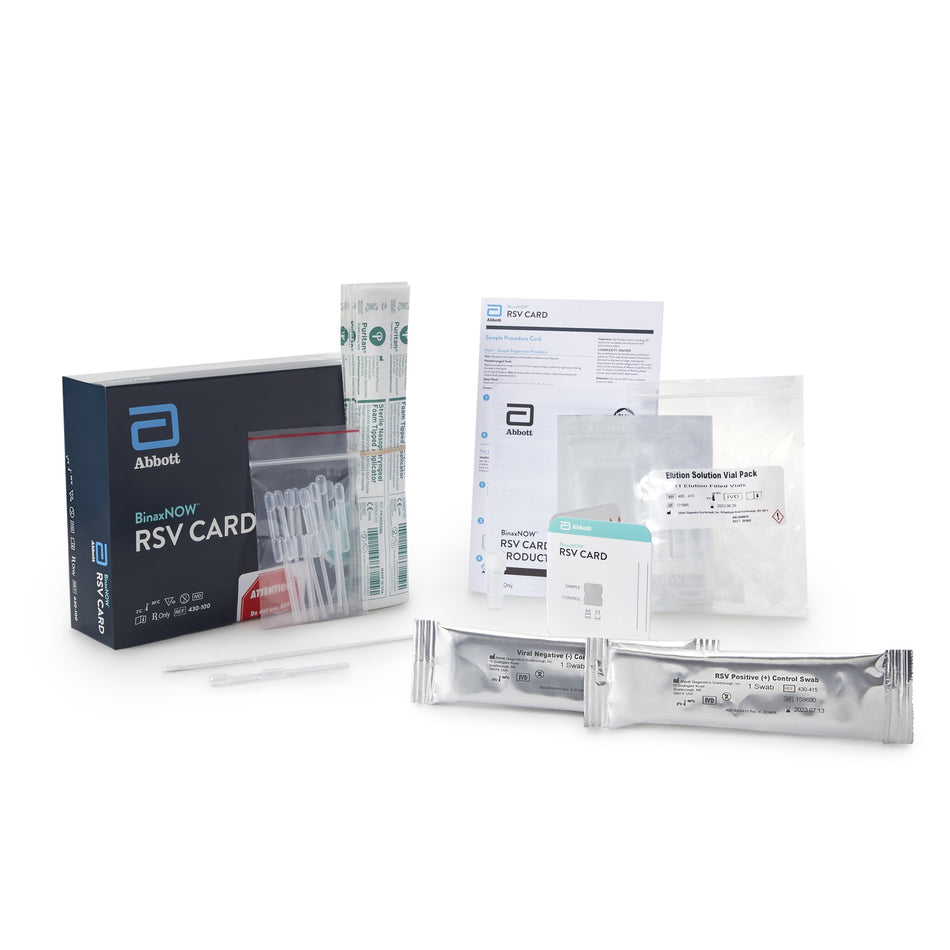 Respiratory Test Kit BinaxNOW® Respiratory Syncytial Virus Test (RSV) 10 Tests CLIA Waived