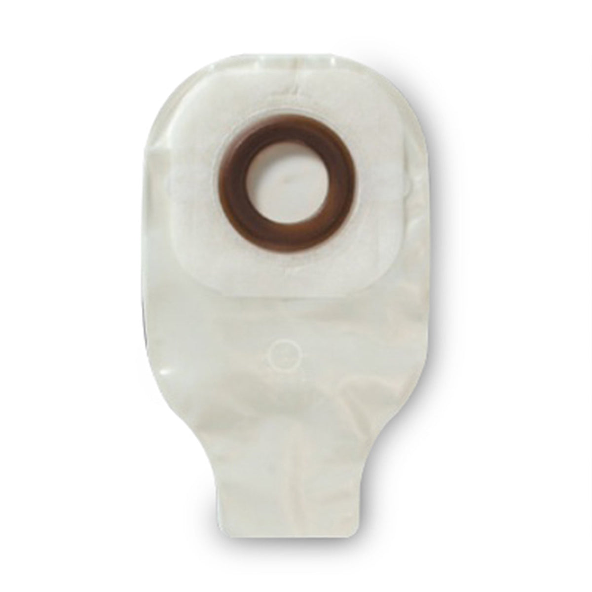 Ostomy Pouch Karaya 5 One-Piece System 9 Inch Length, Mini Convex, Pre-Cut 1-1/8 Inch Stoma Drainable