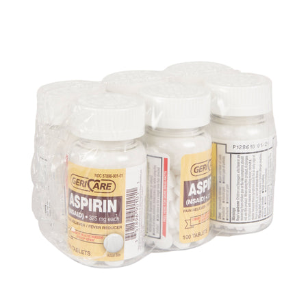 Pain Relief McKesson Brand 325 mg Strength Aspirin Tablet 100 per Bottle