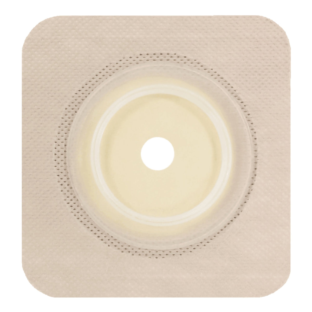 Ostomy Barrier Securi-T® Trim to Fit, Standard Wear Flexible Tape 57 mm Flange Red Code System Up to 1-3/4 Inch Opening 5 X 5 Inch