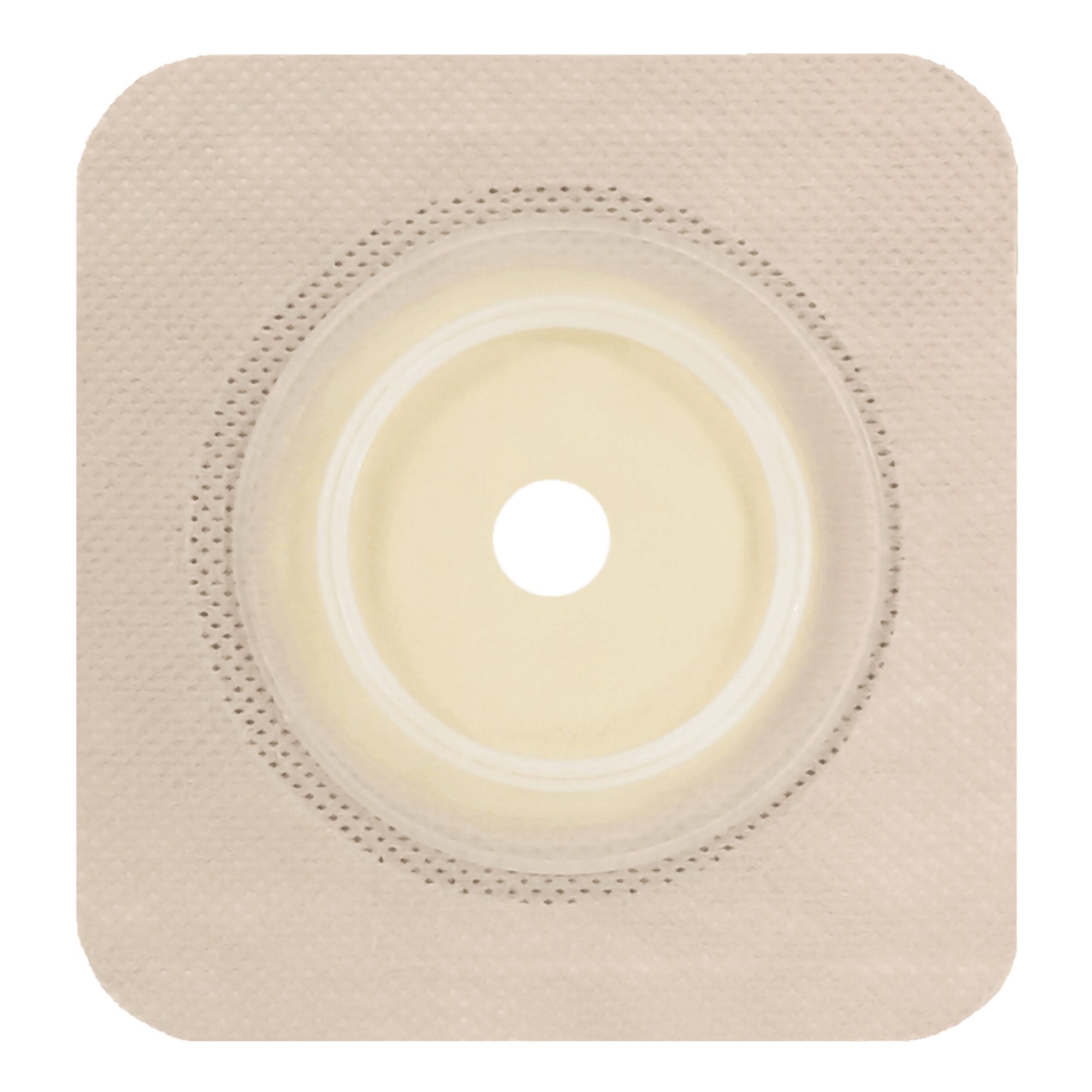 Ostomy Barrier Securi-T® Trim to Fit, Standard Wear Flexible Tape 57 mm Flange Red Code System Up to 1-3/4 Inch Opening 5 X 5 Inch