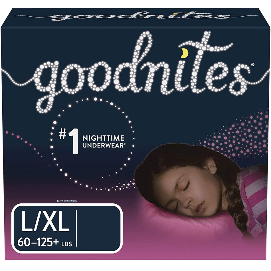 Female Youth Absorbent Underwear GoodNites® Pull On with Tear Away Seams X-Large Disposable Heavy Absorbency