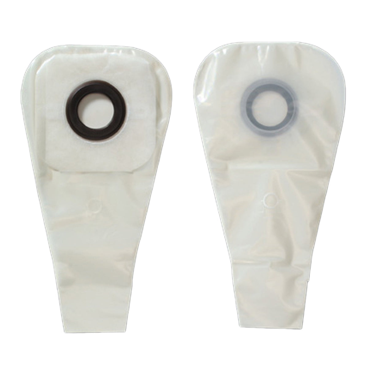 Ostomy Pouch Karaya 5 One-Piece System 16 Inch Length Convex, Pre-Cut 7/8 Inch Stoma Drainable