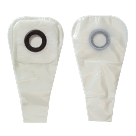 Ostomy Pouch Karaya 5 One-Piece System 16 Inch Length Convex, Pre-Cut 7/8 Inch Stoma Drainable