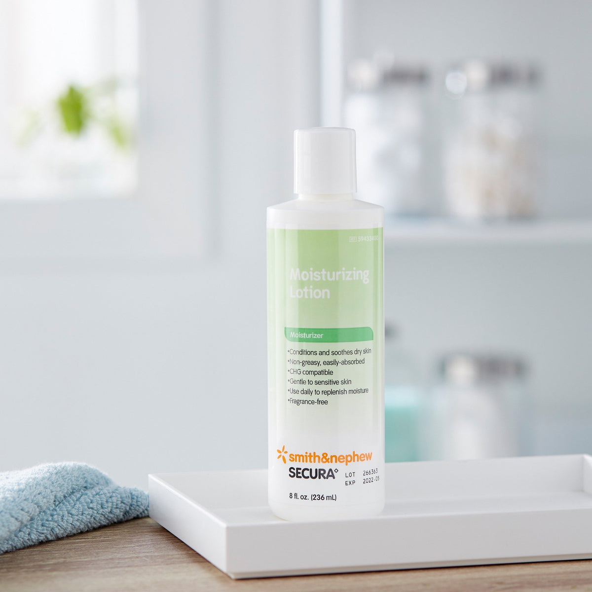 Hand and Body Moisturizer Secura™ 8 oz. Bottle Unscented Lotion