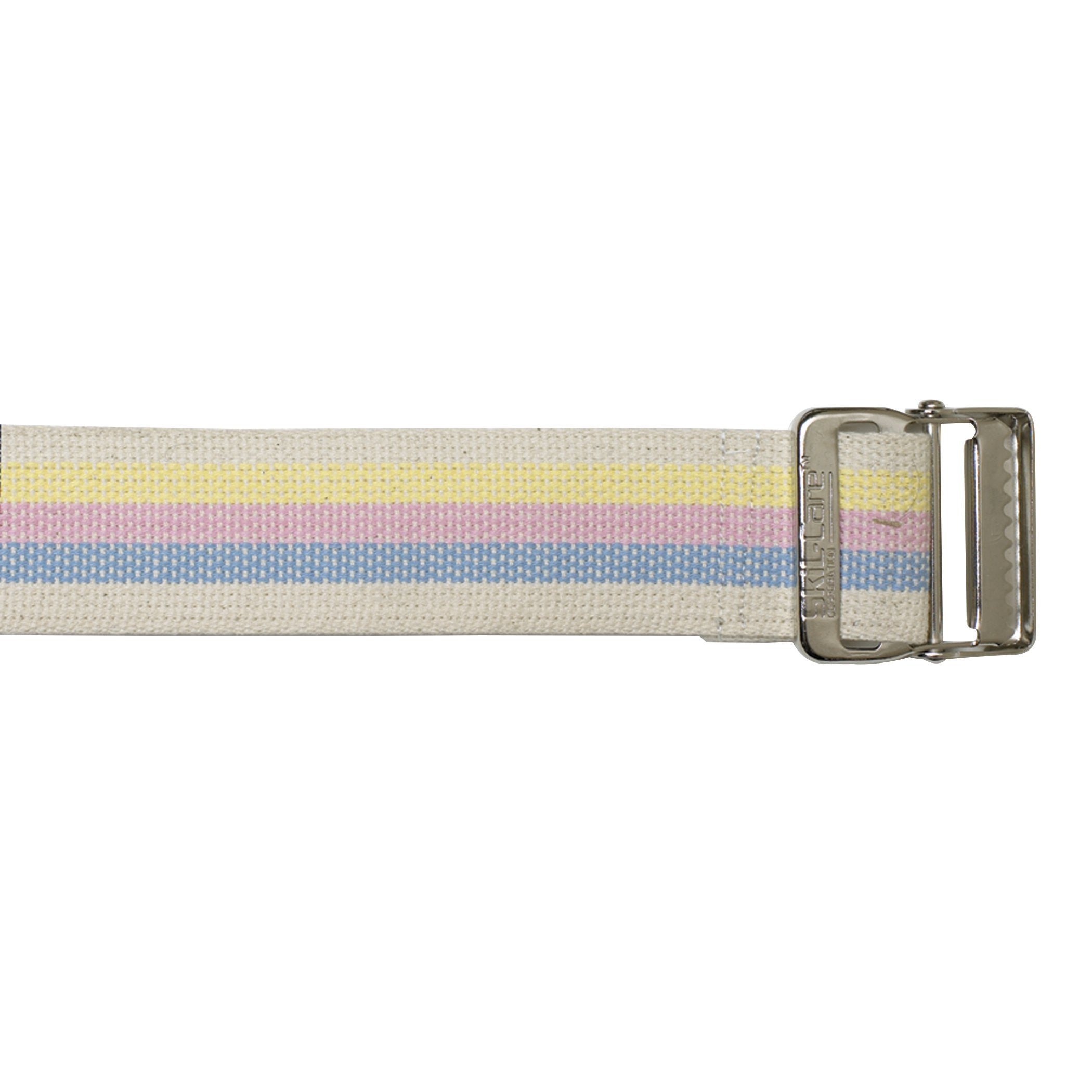 Gait Belt SkiL-Care™ 60 Inch Length Pastel Stripe Cotton