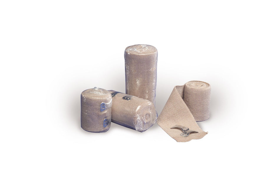 Elastic Bandage Curity™ 3 Inch X 5 Yard Clip Detached Closure White NonSterile Standard Compression
