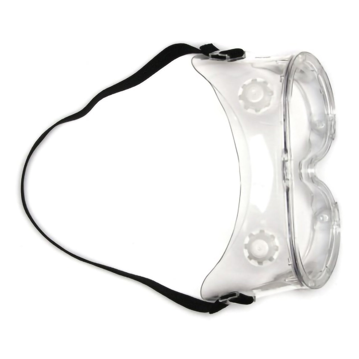 Protective Goggles Pyramex Fit Over Clear Tint Polycarbonate Lens Clear Frame Elastic Strap One Size Fits Most