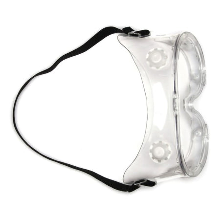 Protective Goggles Pyramex Fit Over Clear Tint Polycarbonate Lens Clear Frame Elastic Strap One Size Fits Most